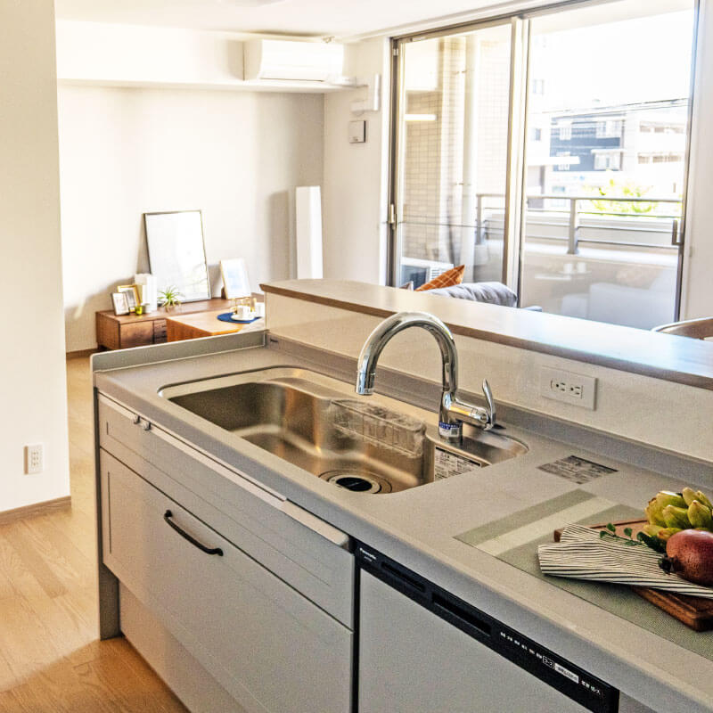 施工後のリビングの写真