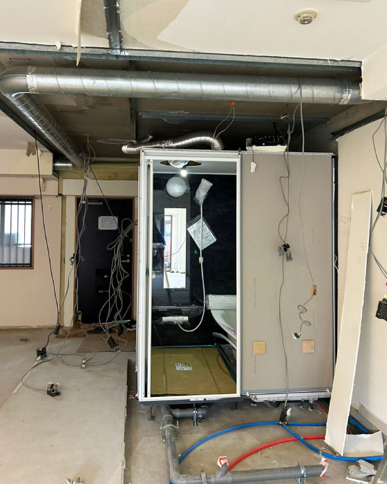 施工前の室内の写真