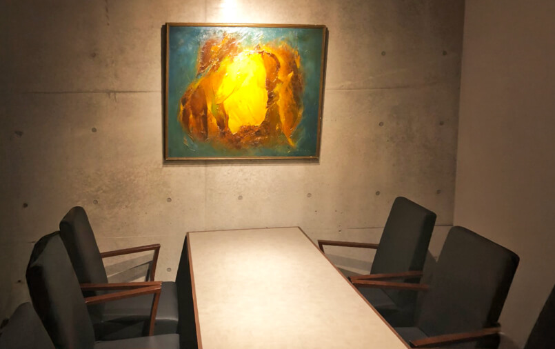 個室の内装の写真